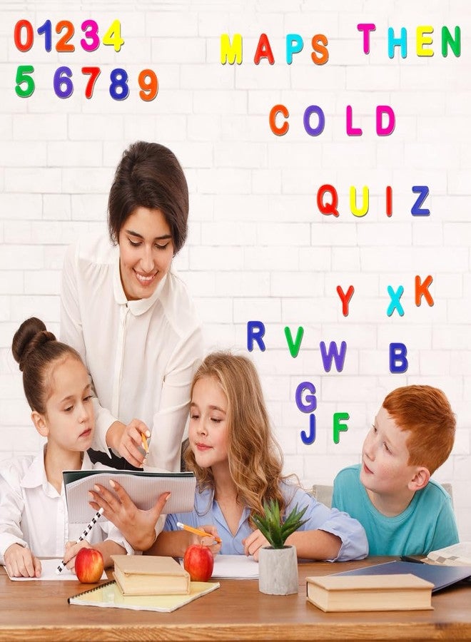JesPlay Alphabet Letters & Numbers - 36 Piece Reusable Window Stickers Gels & Decals - Full Alphabet and Numbers - Puffy Sticker Activities for Classroom, Teacher Essentials, Nursery - Image 4